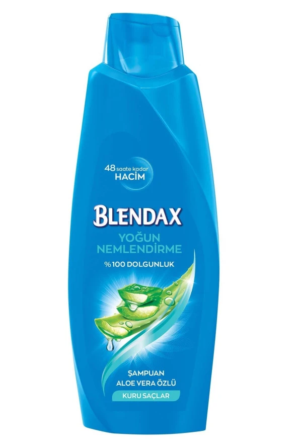 BLENDAX Yoğun Nemlendirme Aloe Vera Özlü Şampuan 500 Mlx 4 Adet - 2