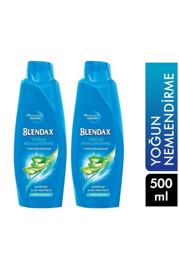 BLENDAX Aloe Vera Özlü 500 Ml Şampuan  (2 Adet)