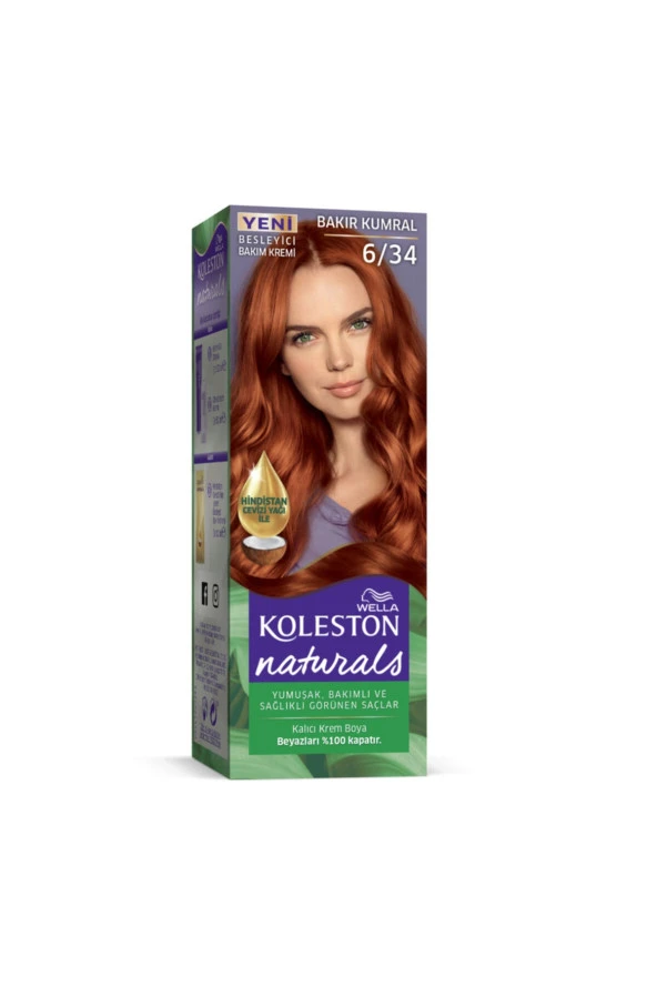 WELLA Koleston Naturals Bakır Kumral 6/34