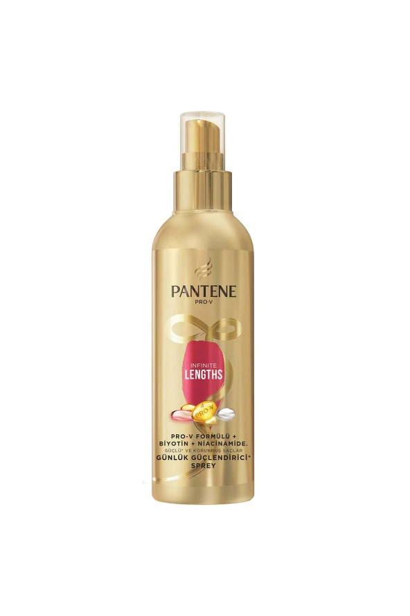 PANTENE Infinite Lengths Günlük Güçlendirici Saç Spreyi 200 Ml