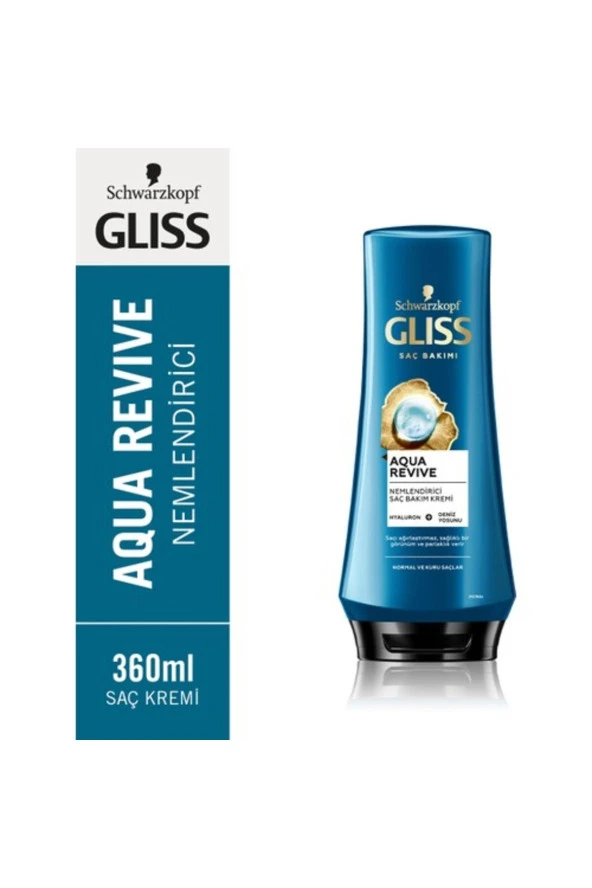 GLİSS Saç Kremi 360 Ml Aqua Revıve Yoğun Parlaklık