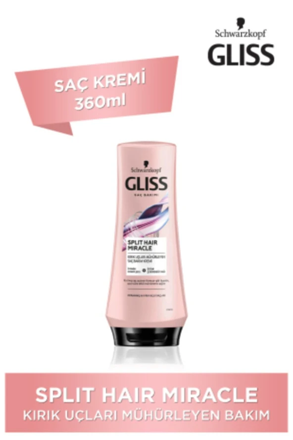 GLİSS Schwarzkopf Glıss Splıt Haır Mıracle Saç Kremi 360 Ml