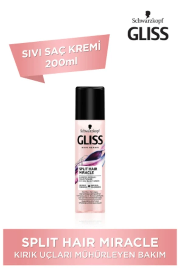 GLİSS Splıt Haır Mıracle Sıvı Saç Kremi 200 Ml