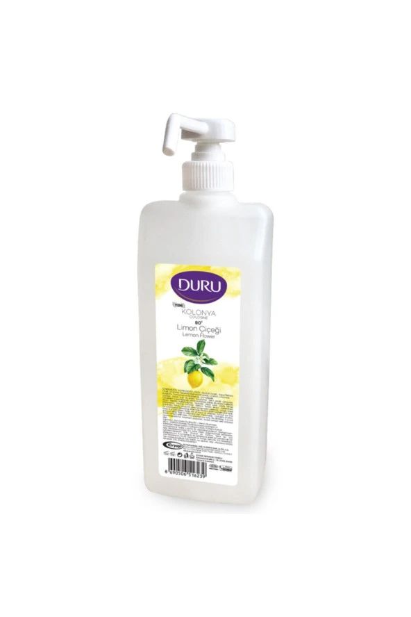 DURU Limon Çiçeği Kolonya Pompalı 750Ml 80 Derece