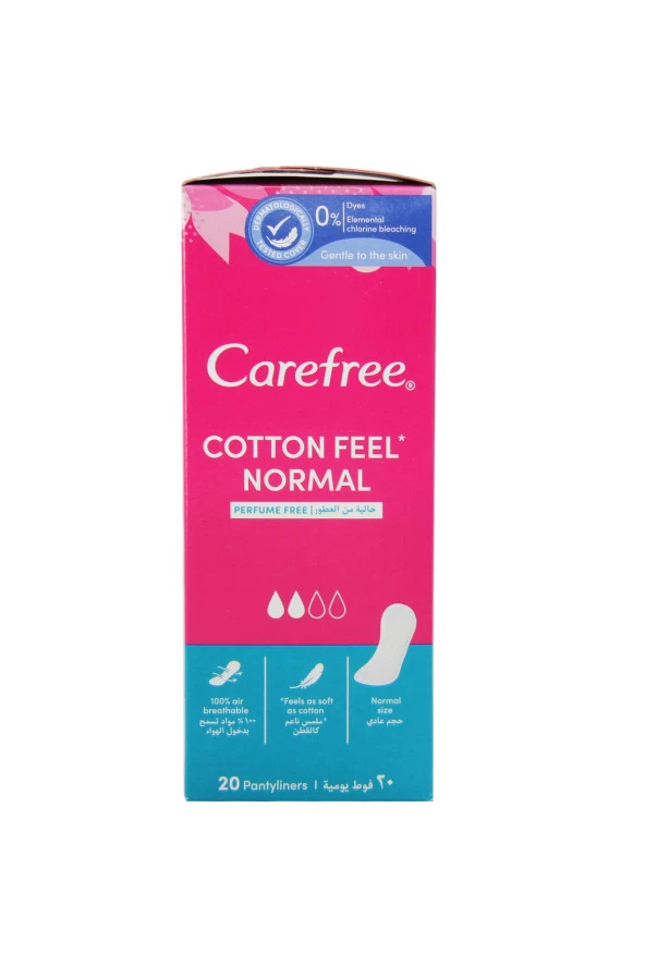 CAREFREE Cotton Feel Normal Günlük Ped 20'Li