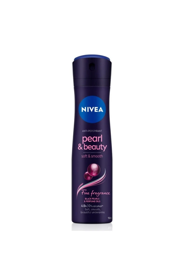 NİVEA Kadın Sprey Deodorant Pearl&Beauty Fine Fragrance,48 Saat Anti-Perspirant Koruma 150Mlx3 Adet - Resim 2