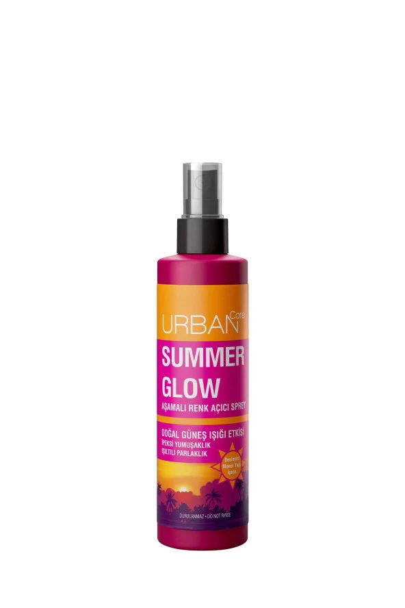 URBAN CARE Summer Glow Aşamalı Kalıcı Renk Açıcı Saç Spreyi - 150 Ml - 6
