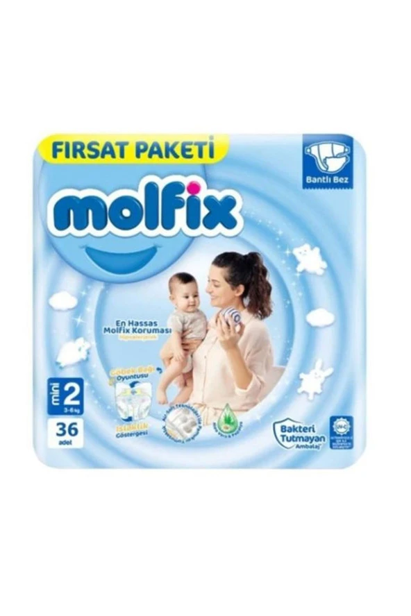 MOLFİX Bebek Bezi Jumbo 2 Mini 36'Lı