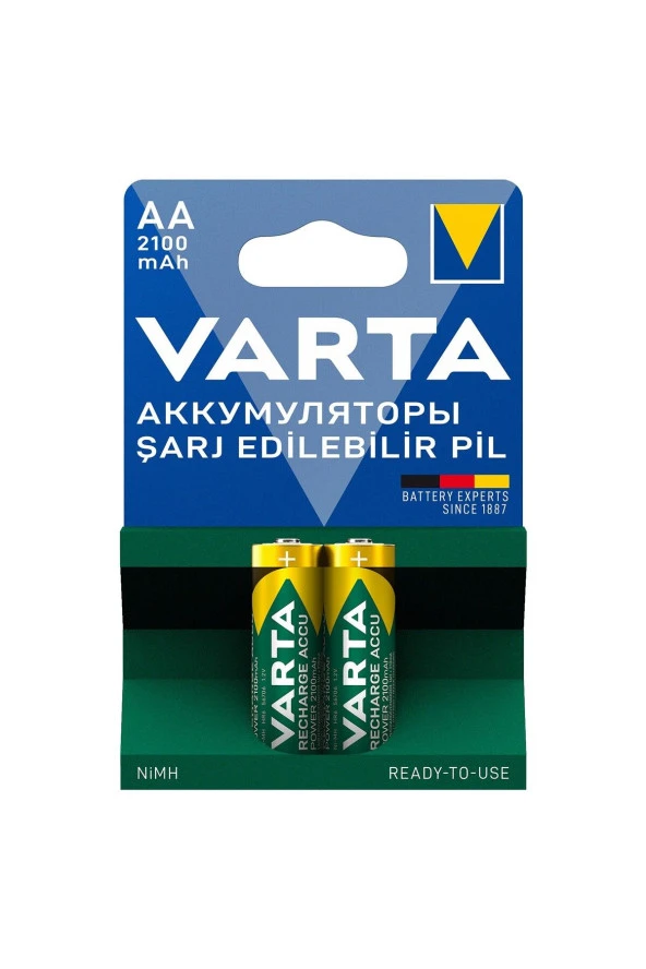 VARTA Şarj Edilebilir Kalem Pil Aa 2100 Mah 2'Li