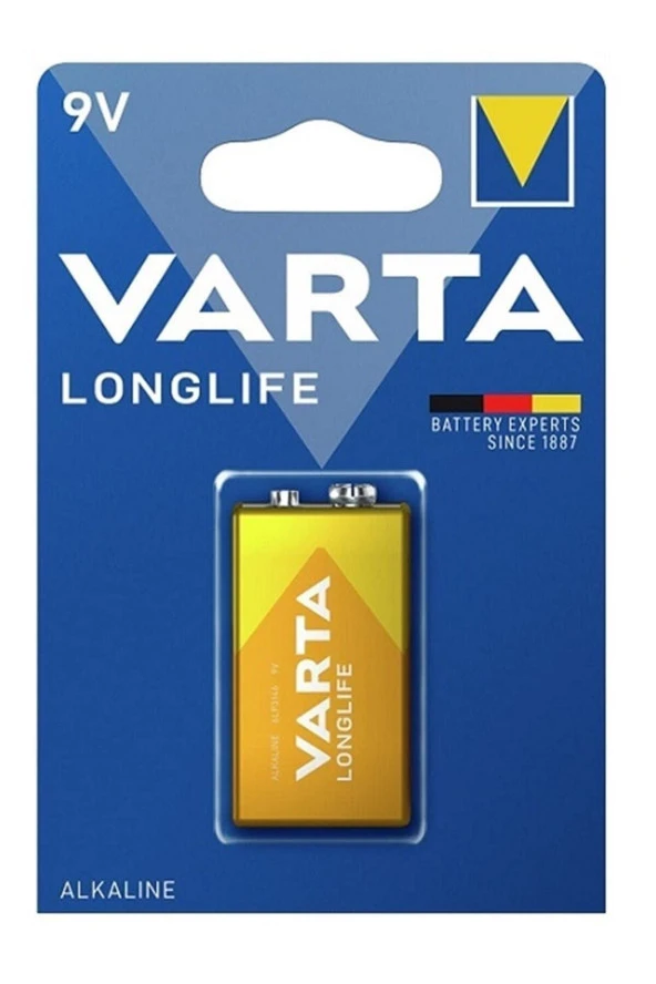 VARTA Alkalin 9 Volt Pil Long Life 9 V