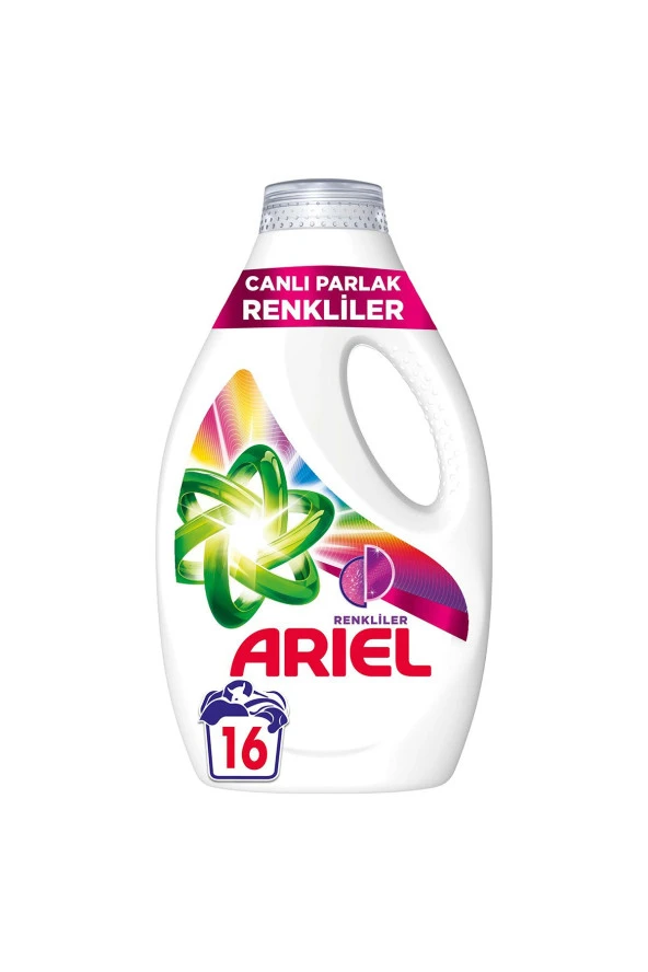 ARİEL Canlı Parlak Renkliler Sıvı Çamaşır Deterjanı 16 Yıkama