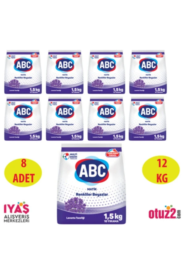 ABC Matik Lavanta 1.5 Kg 8 Adet