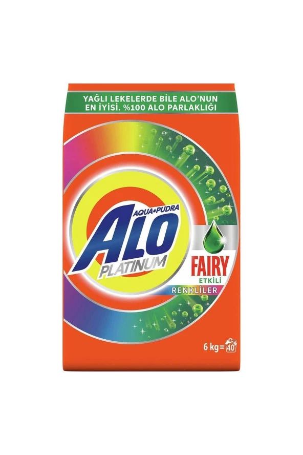ALO Platinum Fairy Etkili Toz Çamaşır Deterjanı 40 Yıkama
