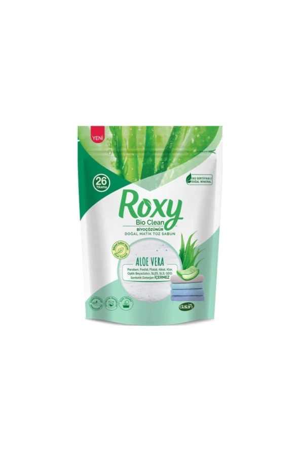 DALAN Roxy Toz Sabun Matik Aloe Vera 1600 Gr