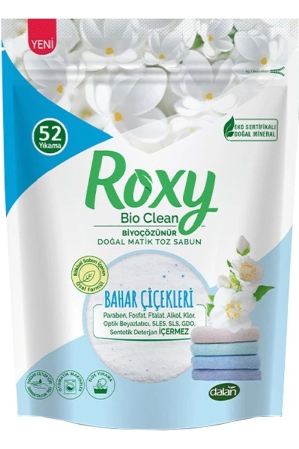 DALAN Roxy Bio Clean Matik Toz Sabun Bahar Çiçekleri 1600 Gr