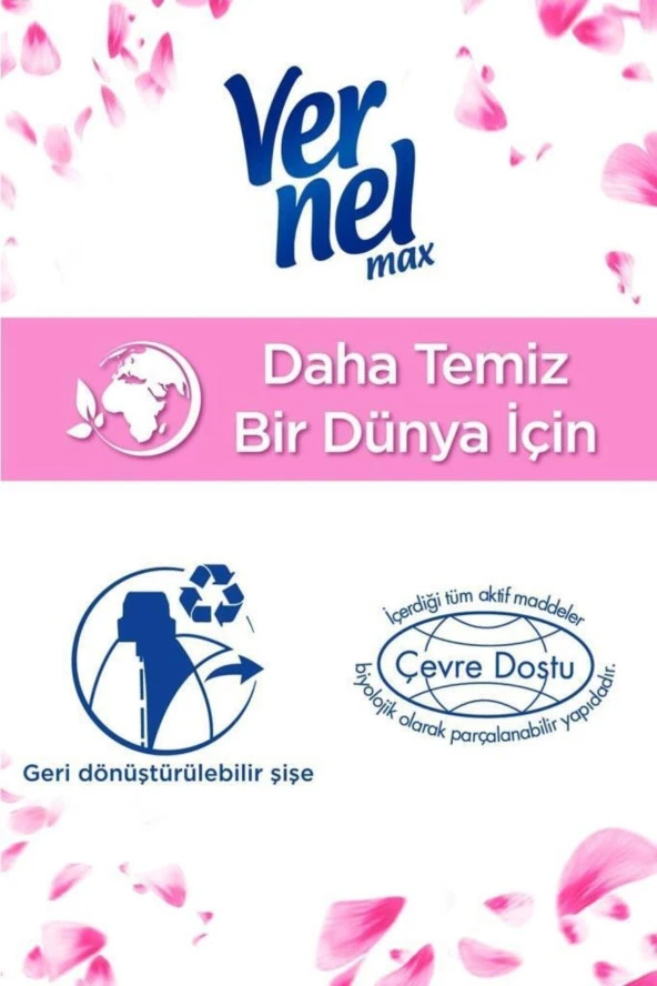 VERNEL Max Konsantre Çamaşır Yumuşatıcısı 1440Ml (60 Yıkama) Şakayık