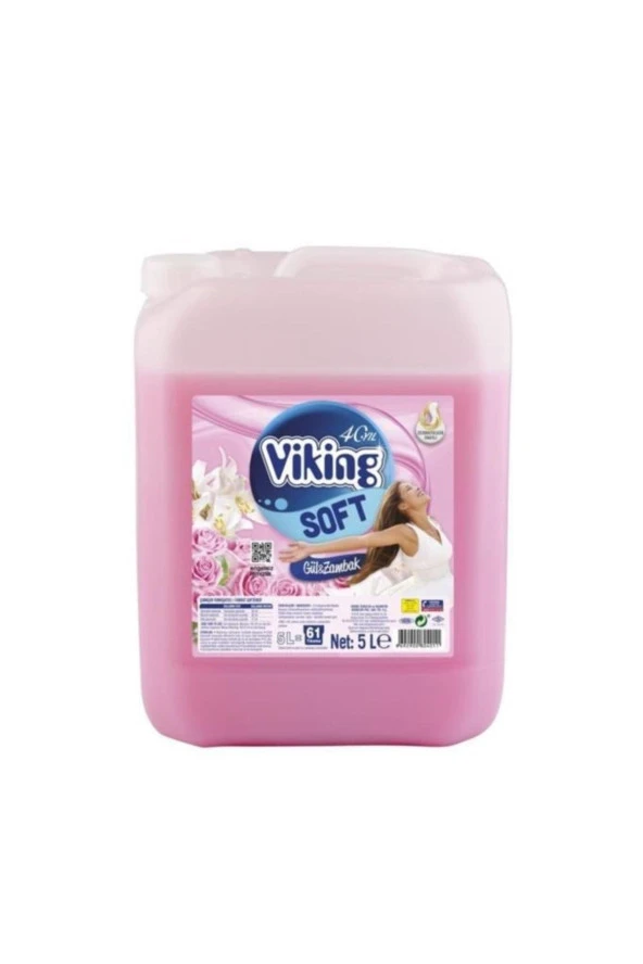 VİKİNG Yumuşatıcı Gül-Zambak 2X5 Lt 122 Yıkama