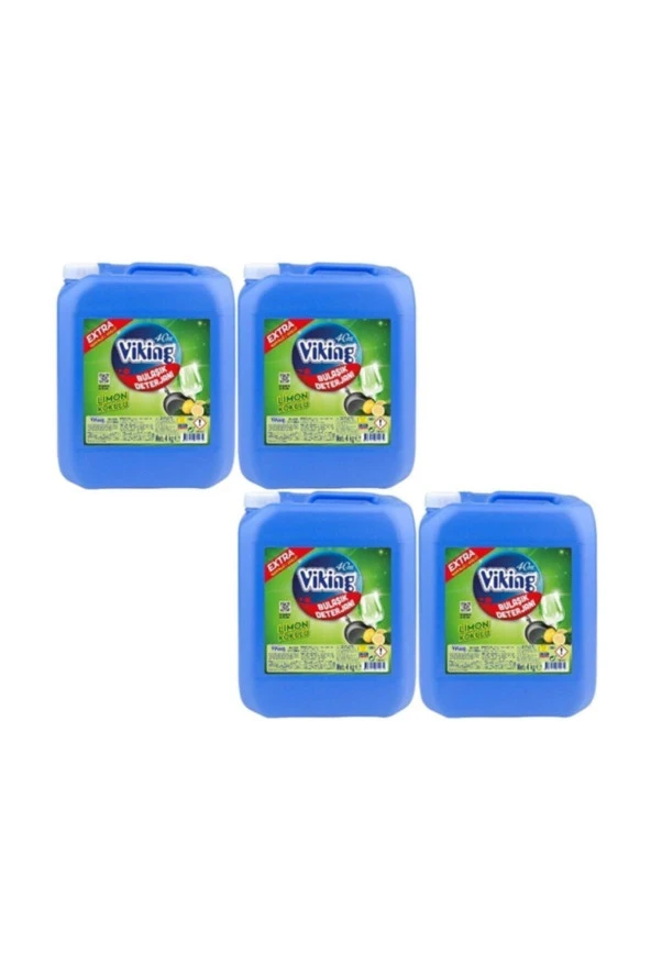 VİKİNG Bulaşık Deterjanı 4 Kg Limon Kokulu X 4 Adet = 16 Kg
