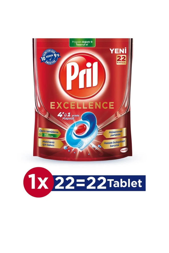 PRİL Excellence 4 Ü 1 Arada 44 Kapsül ( 2 X 22 Li Paket) - Resim 2