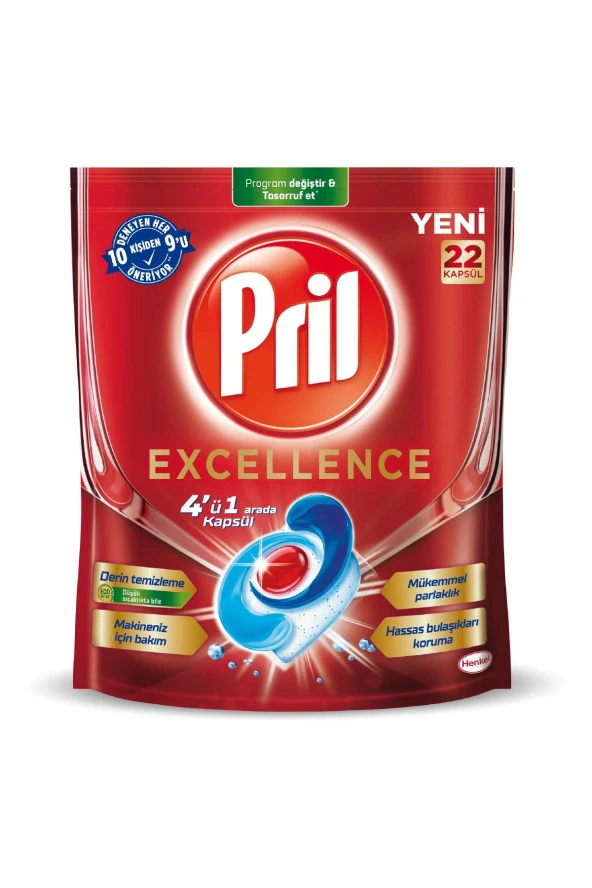 PRİL Excellence 4 Ü 1 Arada 44 Kapsül ( 2 X 22 Li Paket) - Resim 3