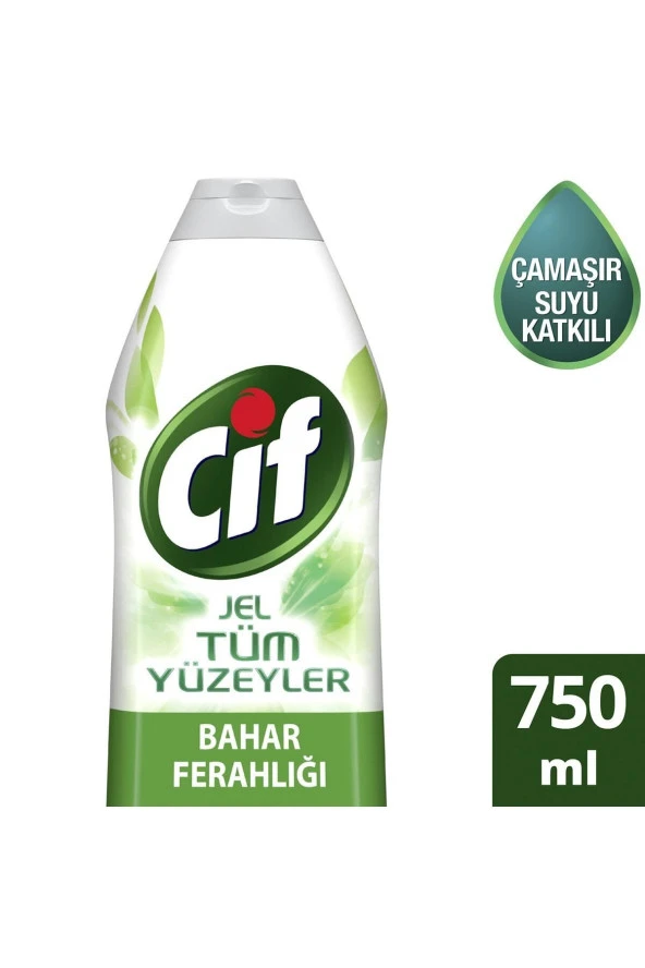 CİF Jel Tüm Yüzeyler Bahar Ferahlığı Yüzey Temizleyici 750 Ml