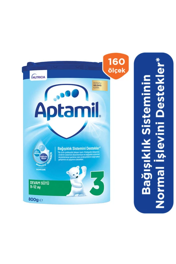 APTAMİL 3 Devam Sütü 800 G 9-12 Ay Akıllı Kutu