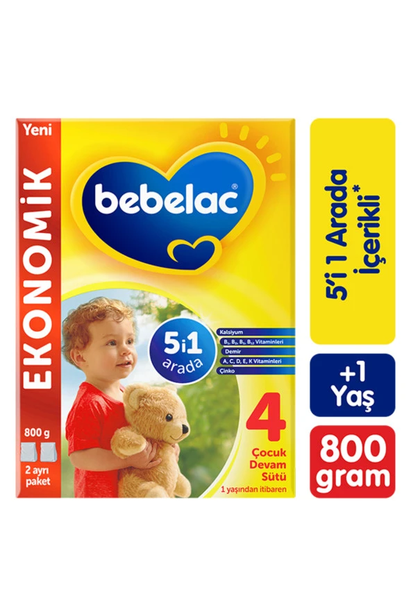 BEBELAC 4 Çocuk Devam Sütü 800 Gr