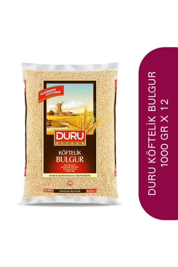 DURU 1000 Gr Köftelik Bulgur X 12