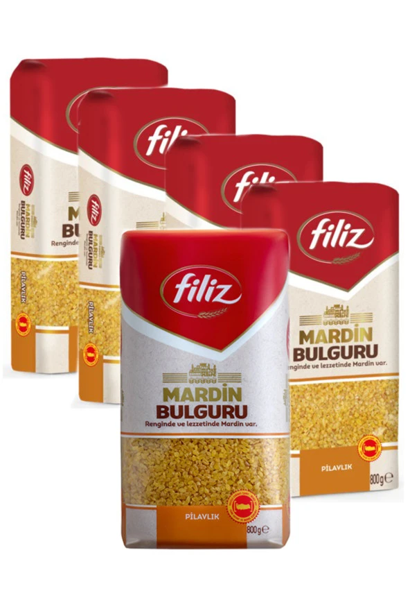 FİLİZ Mardin Pilavlık Bulgur 800 Gr, 5 Adet