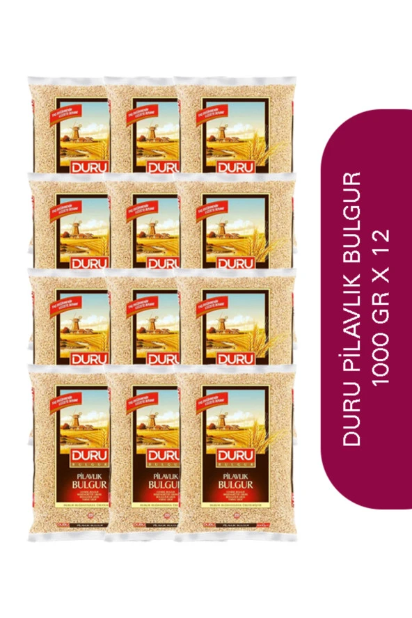 DURU Pilavlık Bulgur 1000 Gr X 12 Adet - 2
