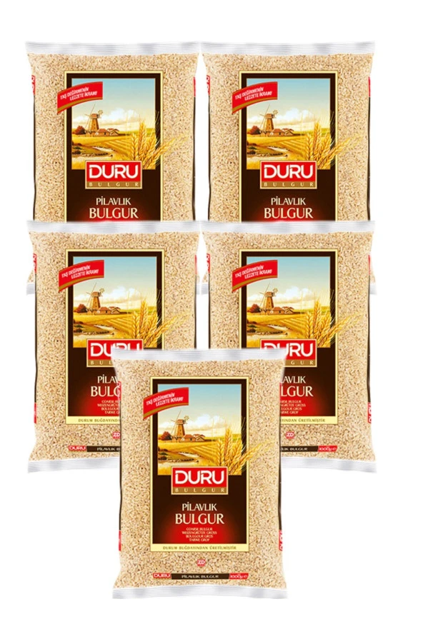 DURU Siftaholsun Pilavlık Bulgur, 5X1000 Gr