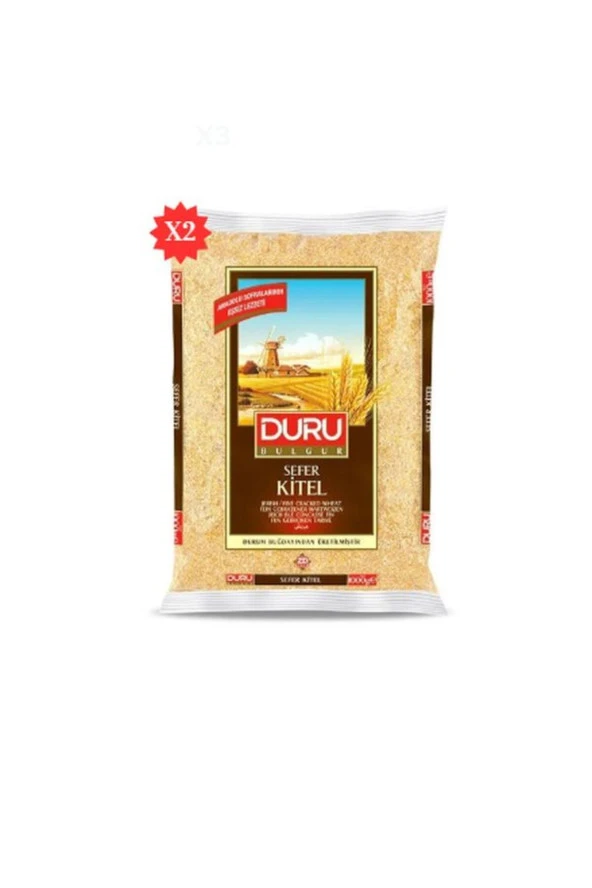 DURU BULGUR Sefer Kitel (İçli Köftelik ) Bulgur 1000Gr*2