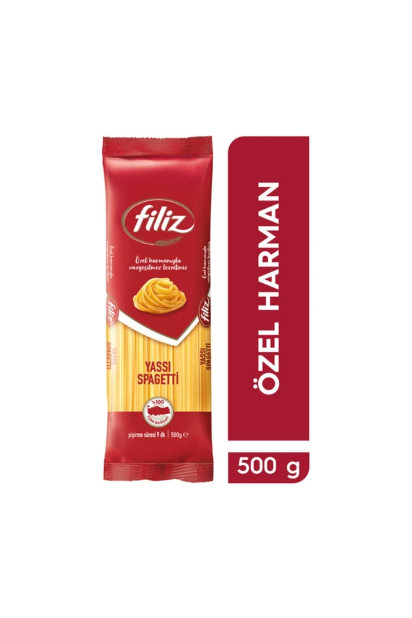 FİLİZ Spagetti Yassı 500 G X 2 Adet 1 Kg