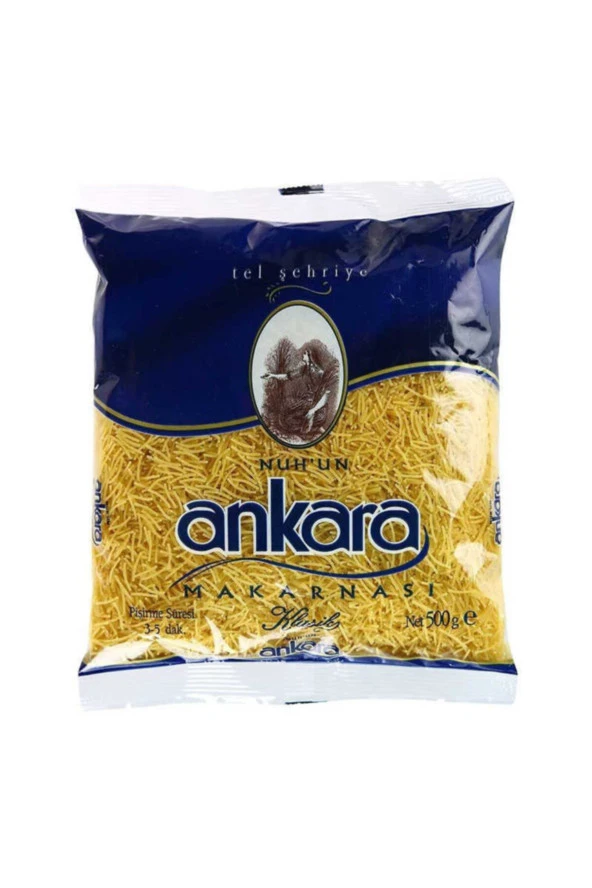 ANKARA MAKARNA Tel Şehriye 500 G X 2 Adet 1 Kg