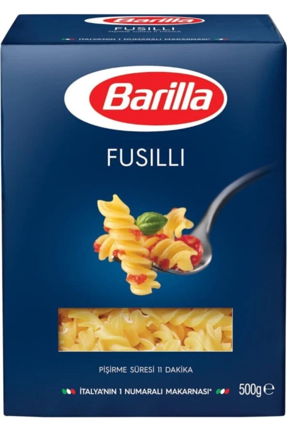 BARİLLLA Barilla Makarna Fusıllı Burgu 500 G Koli(10 Adet) ürün görseli