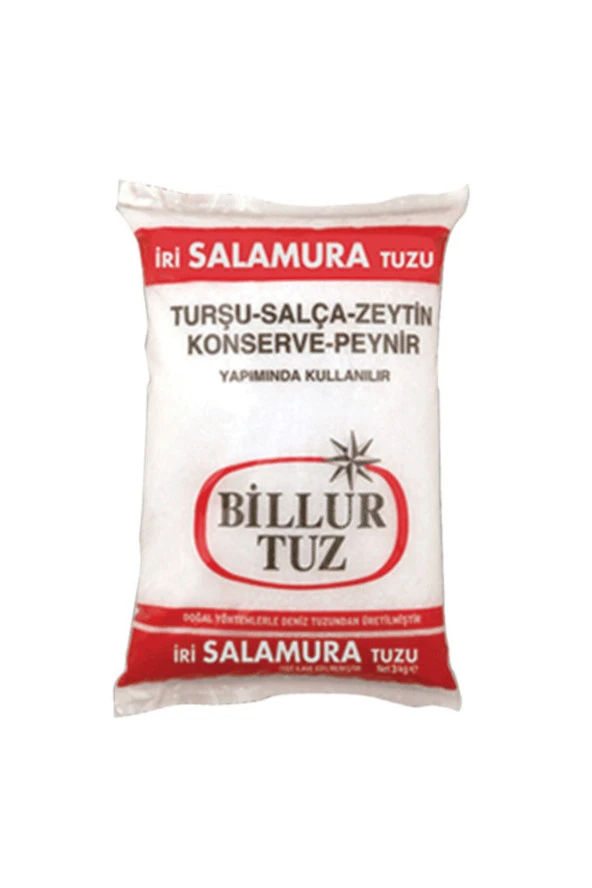 BİLLUR Iri Salamura Billur Tuz 3000 Gr