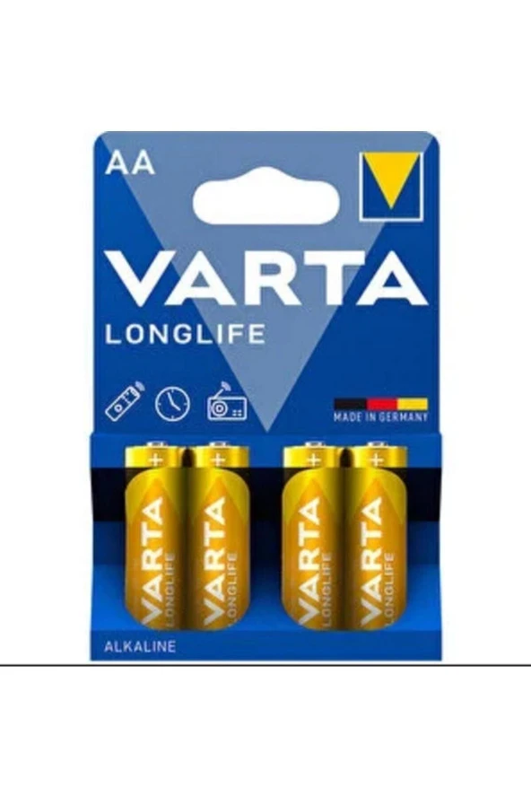 VARTA Longlife Aa Kalem Pil Alkalin 4'Lü