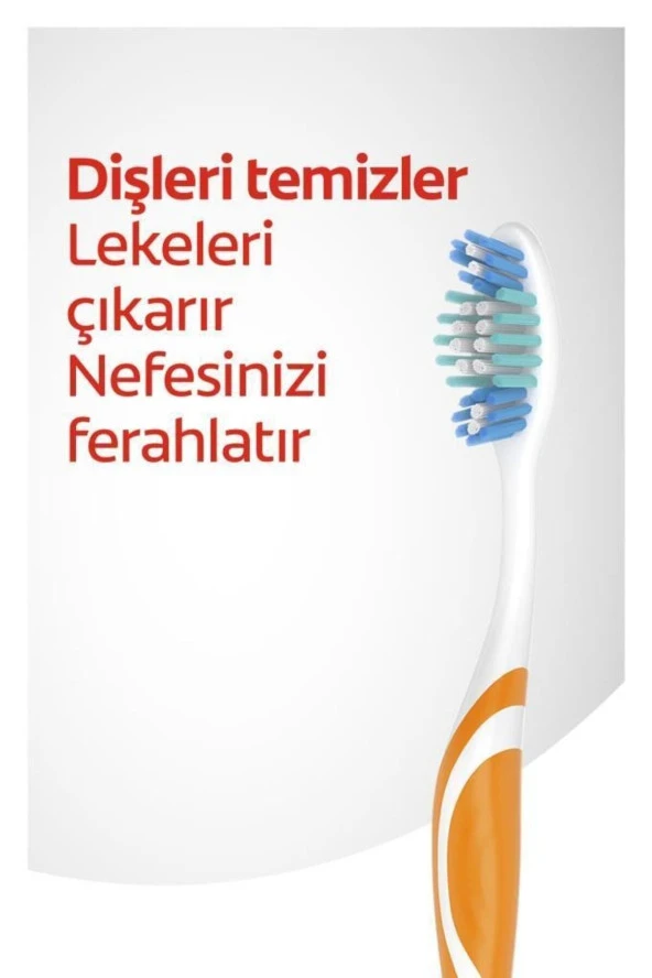 COLGATE Üçlü Etki Dil Temizleyicili Arka Dişlere Uzanan Orta Diş Fırçası - 2