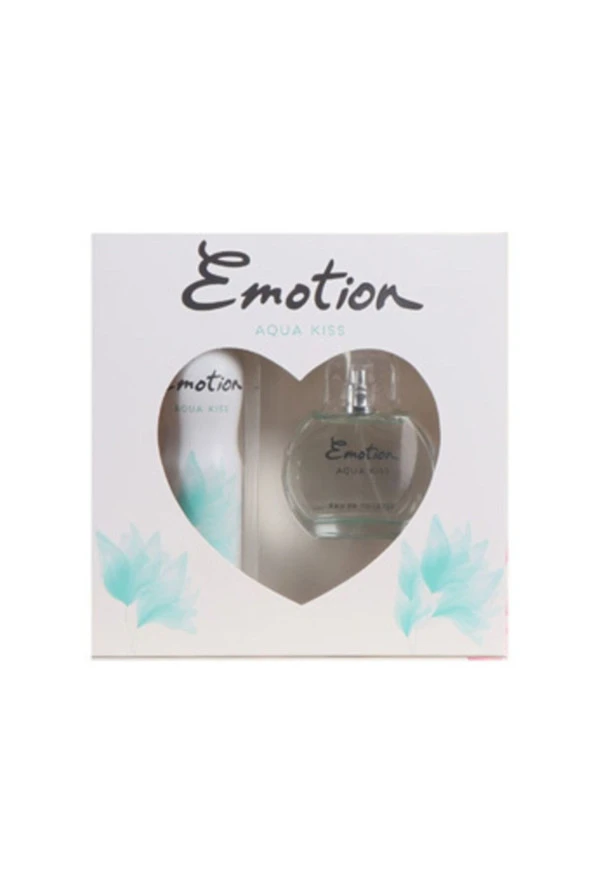 EMOTİON Aqua Kiss Parfüm 50 Ml & Deodorant Kofre Set 150 Ml