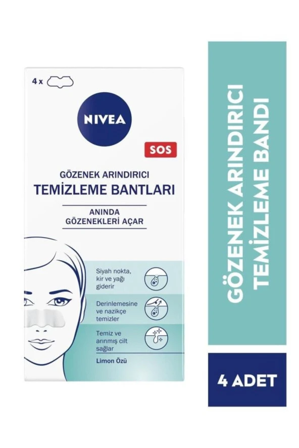 NİVEA Gözenek Arındırıcı Temizleyici Bantlar 4 Adet