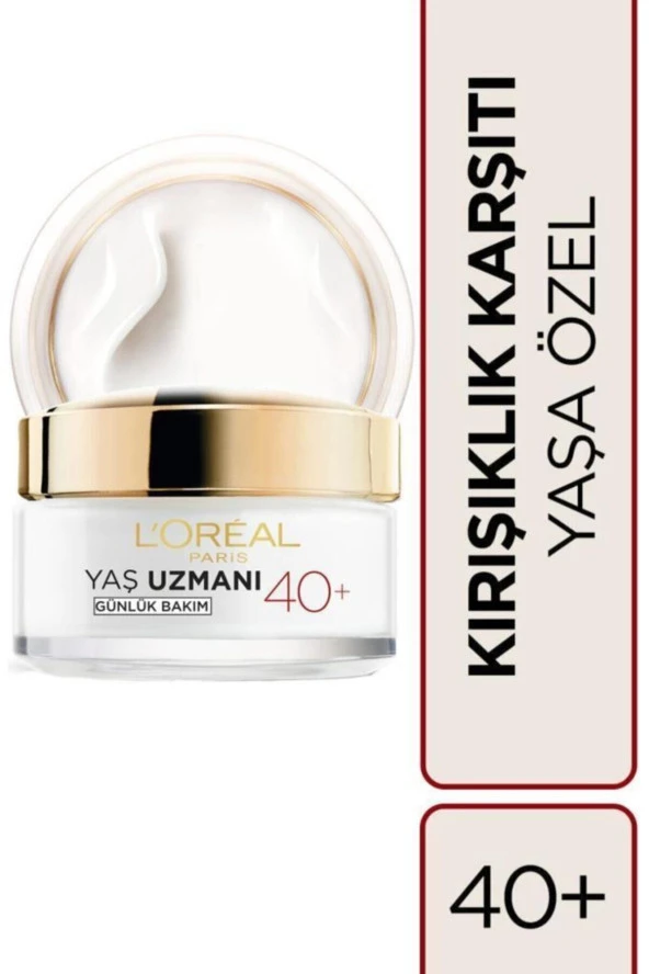 L'OREAL PARİS Yaş Uzmanı 40+ Kırışıklık Karşıtı Nemlendirici Krem 50Ml