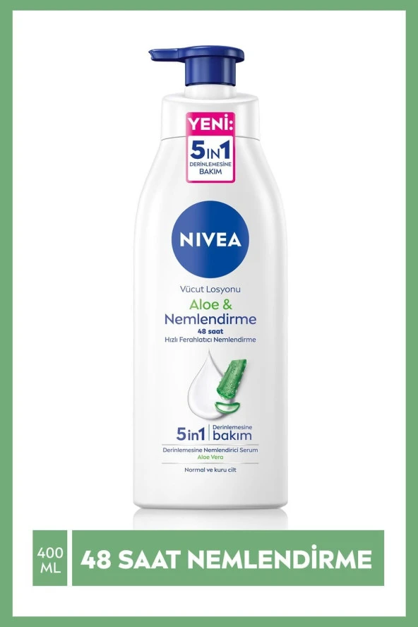 Nivea Aloe Vera Derinlemesine Nemlendirici Serum Vücut Losyonu 400Ml