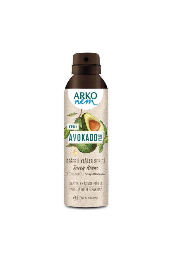 ARKO Nem Değerli Yağlar Avokado Sprey Krem 150Ml