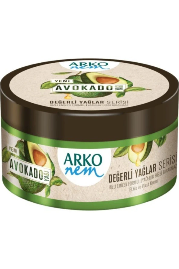 ARKO Nem Değerli Yağlar Avokado Yağı El Ve Vücut Kremi 250 Ml