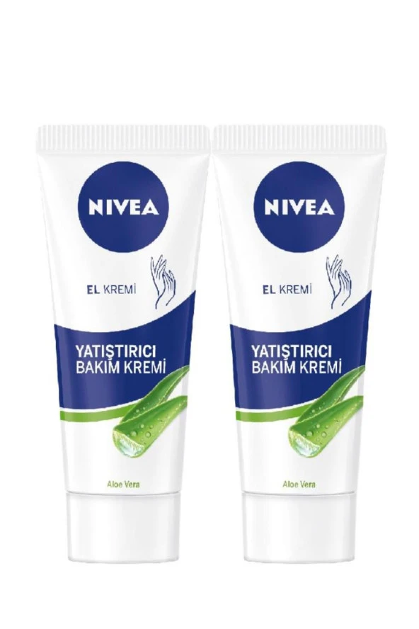 NİVEA Aloe Veralı Yatıştırıcı Bakım El Kremi - 75 Ml X 2