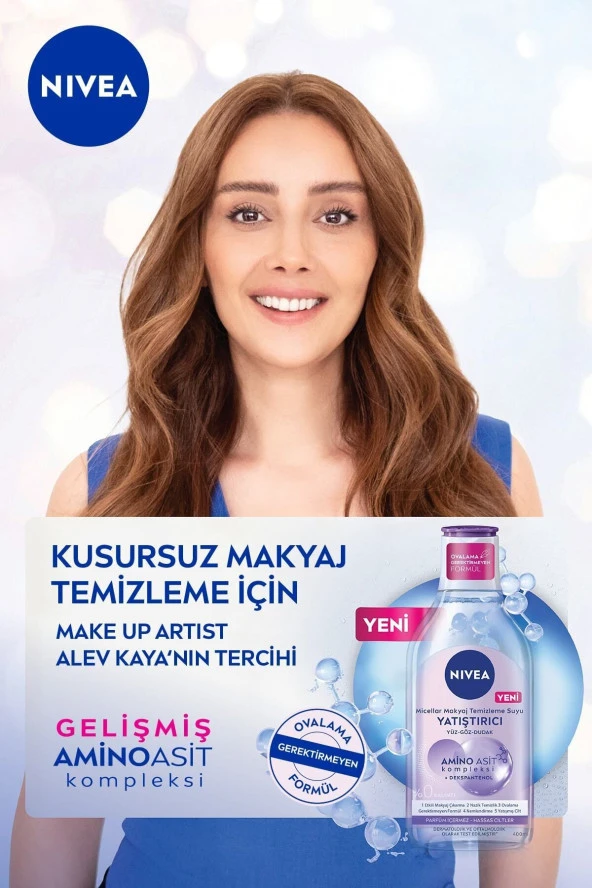 NİVEA Micellar Makyaj Temizleme Suyu Hassas Cilt 400 Ml,Yüz,Göz Ve Dudak Temizleme