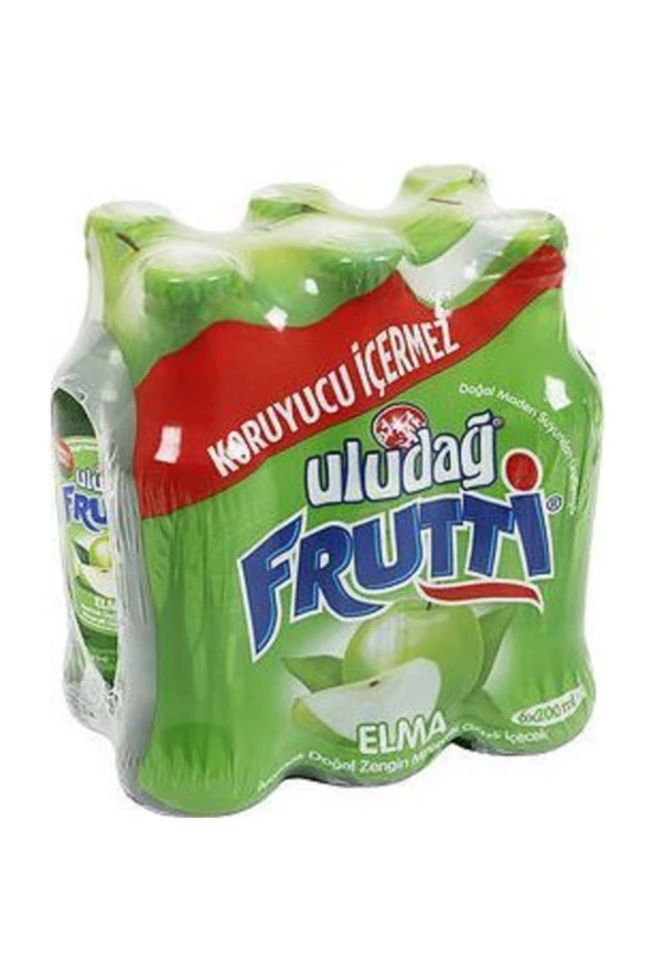 ULUDAĞ Frutti Meyveli Soda 200 Ml Elma X 24 Adet