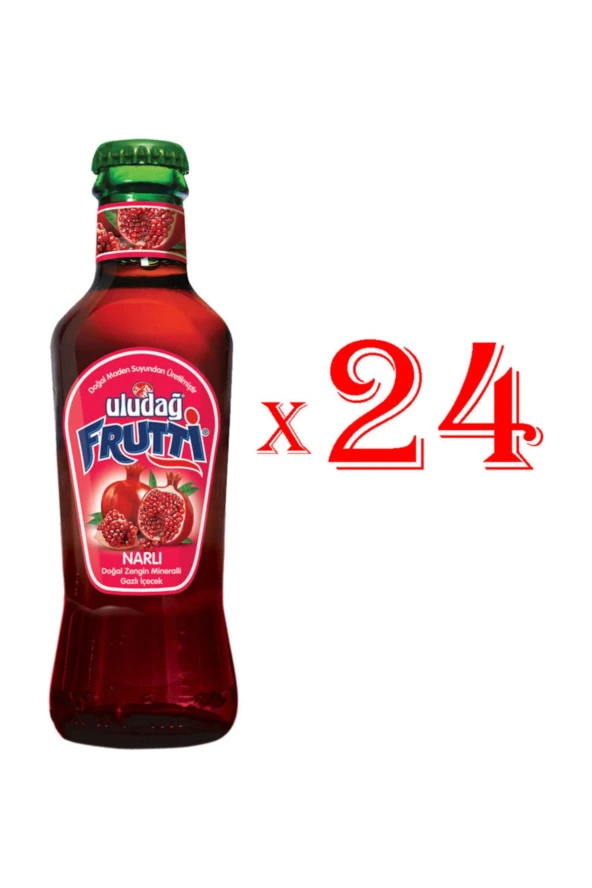 ULUDAĞ Frutti Meyveli Soda 200 Ml Nar X 24 Adet