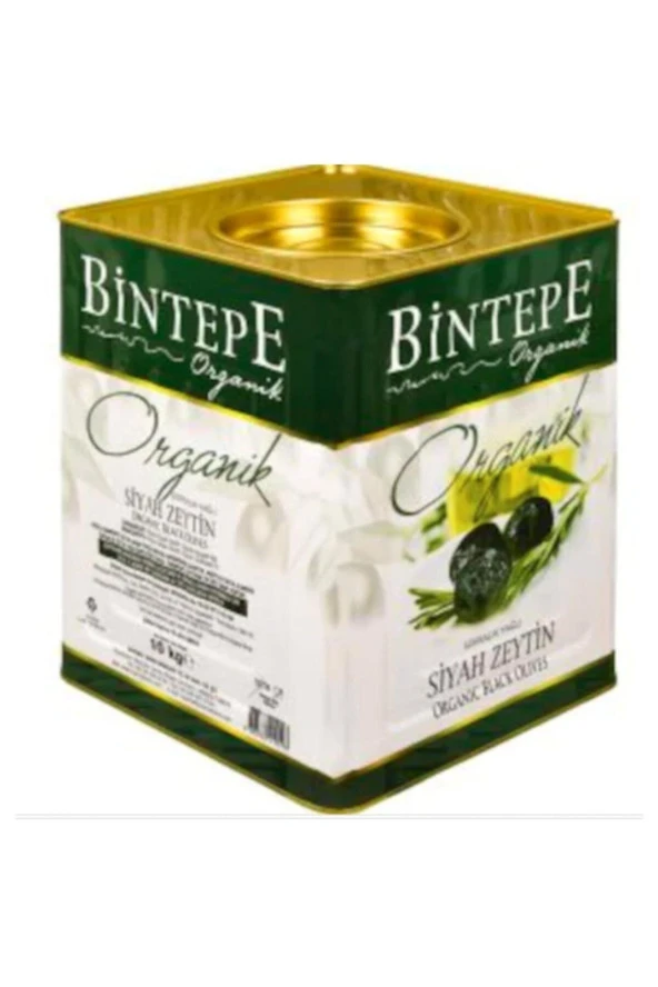 BİNTEPE ORGANİK Siyah Zeytin Teneke 10 Kg