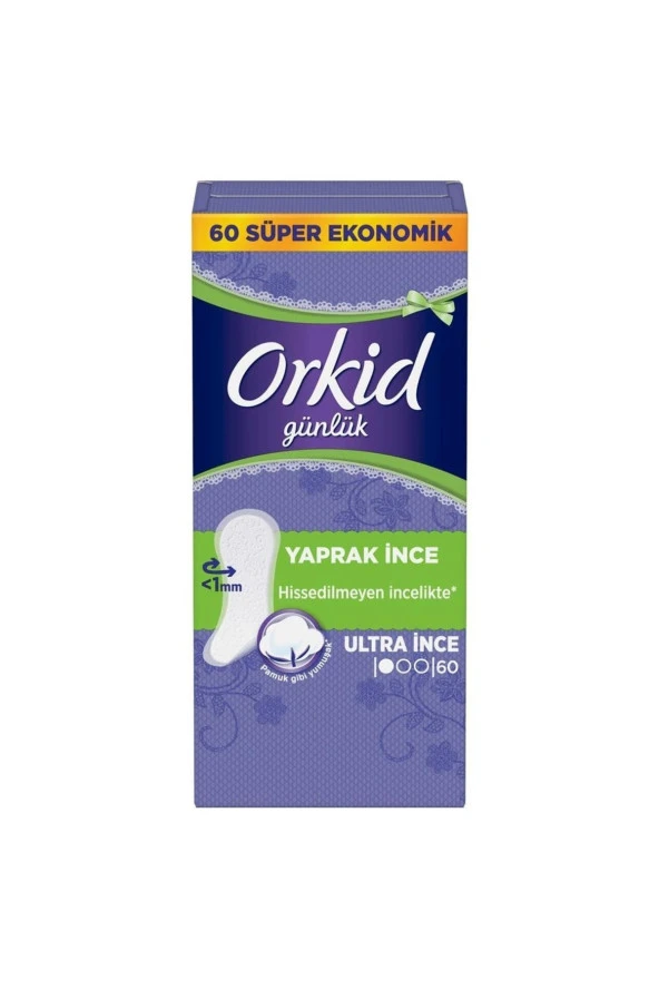 ORKİD Günlük Ped Ince Süper Ekonomik Paket 60Lı